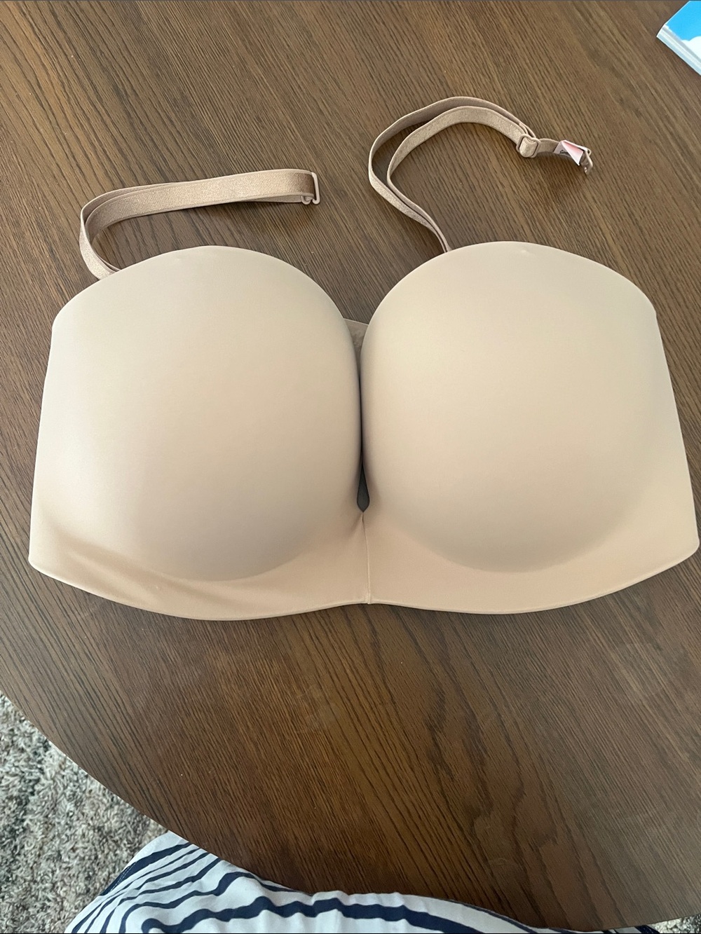 NWT Strapless Convertible Nude Plunge Push Up Bra